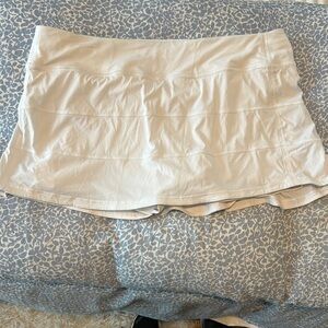 Lululemon White Tennis Skirt